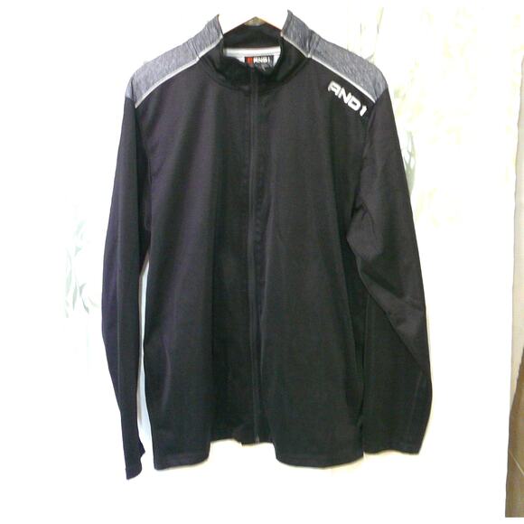 AND1 Mens Large Black/Gray Jacket Front Pockets - Picture 1 of 7